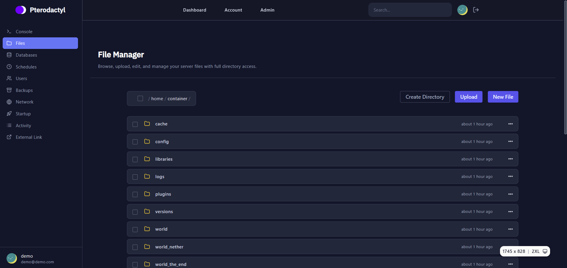 File Manager Dashboard